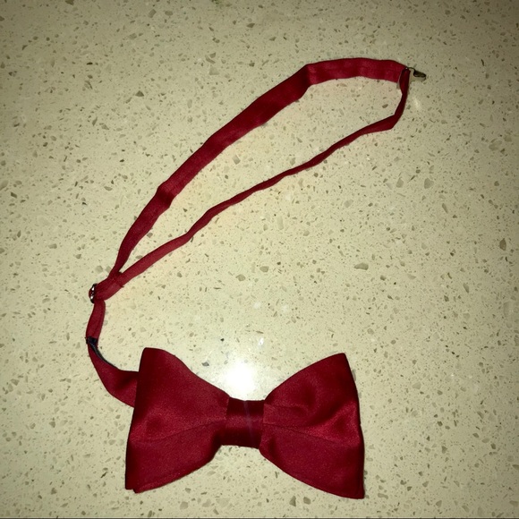 American Apparel Traditional bow tie Red Satin - Picture 4 of 6